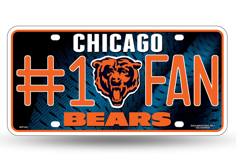 Bears #1 Fan License Plate